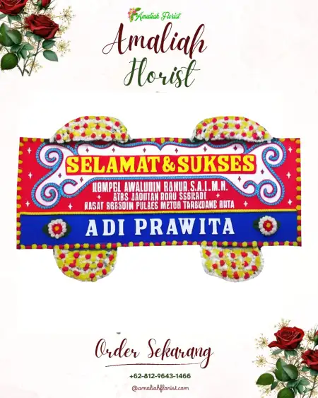 Papan Bunga Ucapan Selamat Tabir Barat